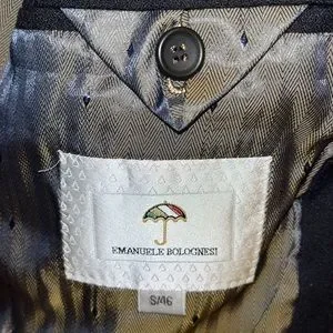 Veste Homme Emanuel Bolognesi Taille L (50) - Marron Rouille, Zippée, Doublée - Occasion TBE